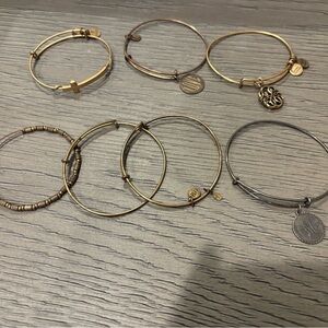 Alex and Ani Gold and Silver Charm Bracelets